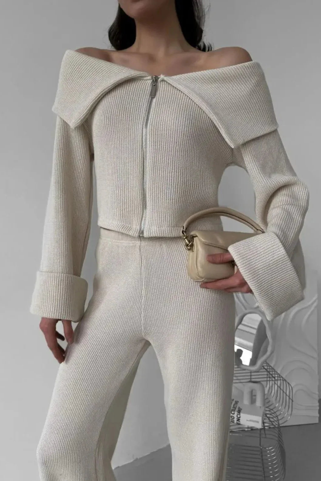 Off-Shoulder – Eleganter Zweiteiler