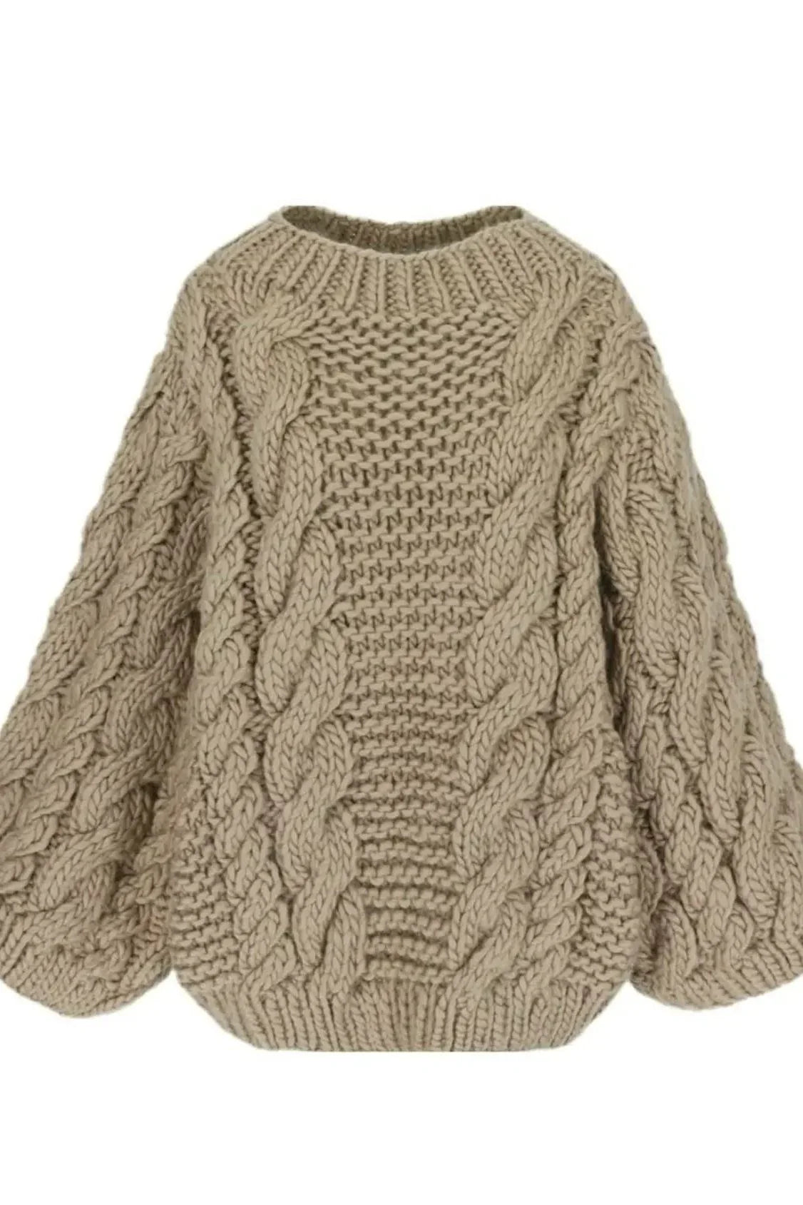 Oversize Strickpullover - Grobstrick
