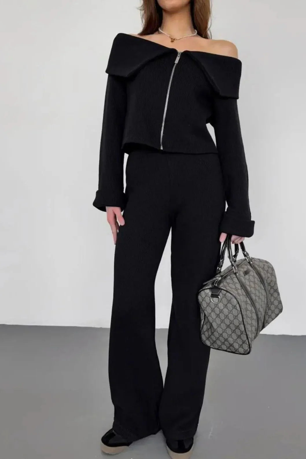 Off-Shoulder – Eleganter Zweiteiler