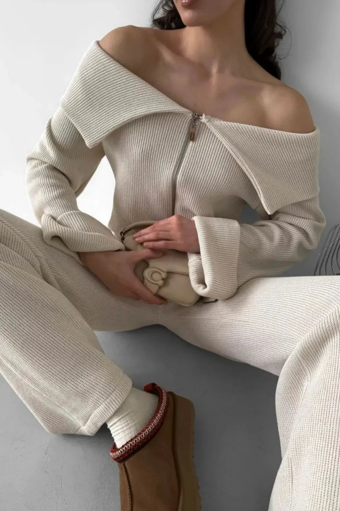 Off-Shoulder – Eleganter Zweiteiler